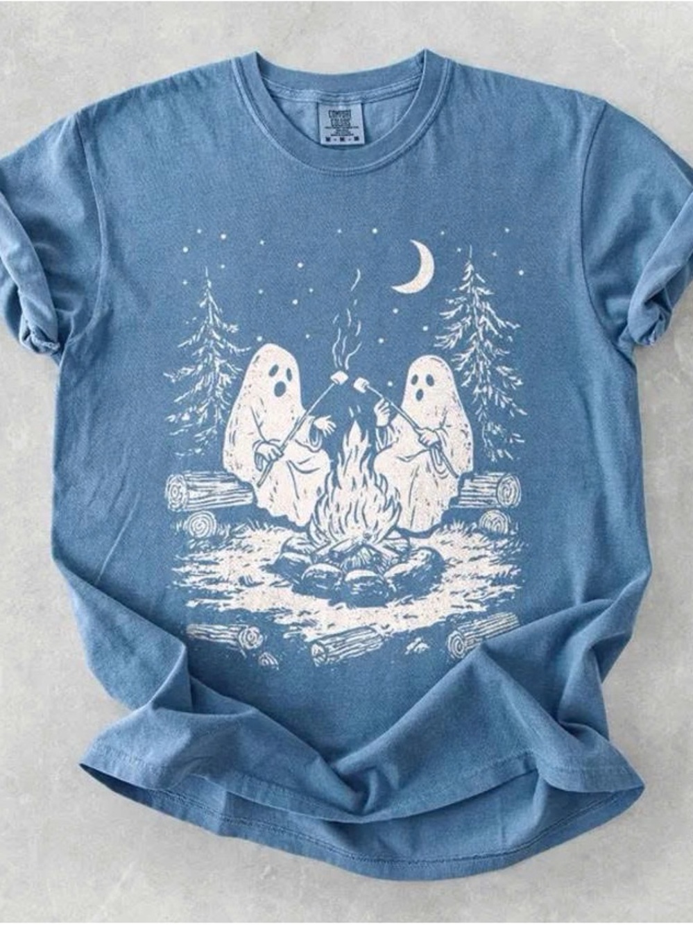 Blue Ghost Campfire Short Sleeve Tee